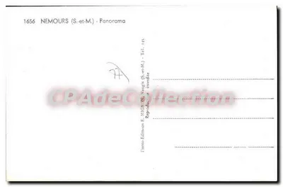 Nemours — Panorama — E. Mignan — Verso