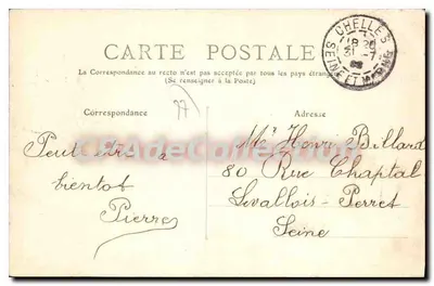 Pomponne — Château de Chaâlis — Phototypié A. Rep & Filliette à Château-Thierry Collection R.F. — Rewers