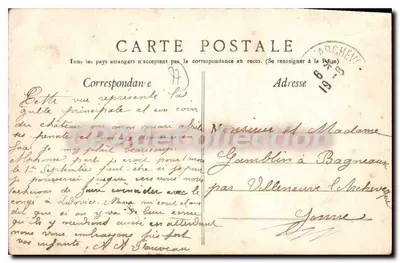 Le Mée — Castelo das Carrières onde nasceu Chapu — Verso