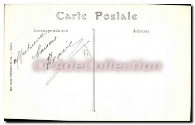 La Ferte-Sous-Jouarre — Castillo de la Isla bombardeado — Edición Culmann — Reverso