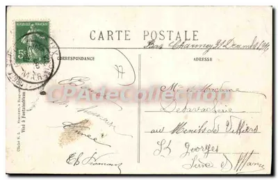 Monticeaux-les-Provins — Ruiny farmy Villebion po bombardowaniu września 1914 — wydawca nieznany, nr 21 — Rewers