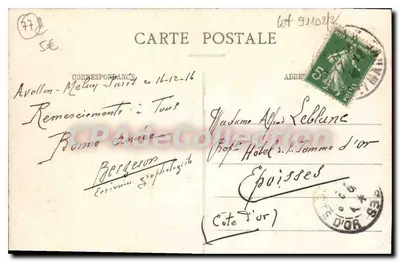 Zamek La Rochette — wyd. Brossonnot, Melun — nr 58 — Rewers