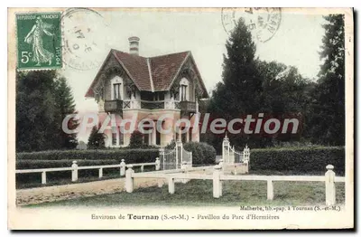 Environs de Tournan (S.-et-M.) — Pavillon do Parc d'Hermières — Malherbe, lib.-pap. à Tournan (S.-et-M.)