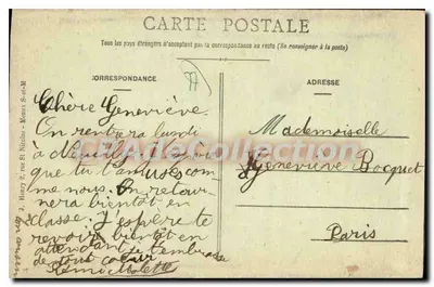 Sammeron (S.-et-M.) — Widok na wodospad Bécotte — Cliché Henry, Wydawnictwo Laruelle, nr 236 — Rewers