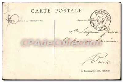Chevreuse (S.-et-O) — Vale de Choisel — A. Bourdier, imp.-edit., Versailles — Verso