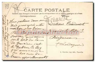 Widok wież z Kościoła św. Marii Magdaleny — Périgueux — A. Bourdier, wyd., Versailles — Rewers