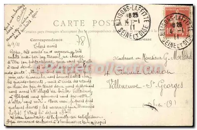 मेज़ॉन-लैफिट (S.-et-O.) — रेलवे के पुल — B. Fr. पेरिस — पीछे