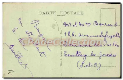 Mantes (S.-et-O.) — O Ponte de Mantes — Edição La Cigogne, n° 15 — Verso