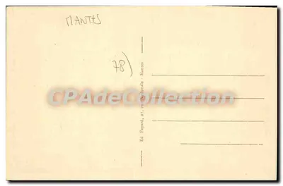 मांटे - ले वियू मांटे एक पुरानी छाप के अनुसार — एड. फ्रेंड, 25, रू नैशनल, मांटेस — पीछे