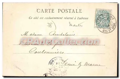 MANTES — Torre Saint-Maclou — C. P. A. — A. COTTENEAU, Mantes — Verso
