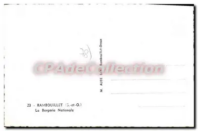 Rambouillet — The National Shepherd's Farm — M. AUBE Publisher-Dreux — Back