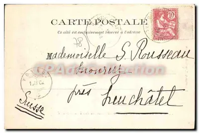 Castelo do Val d'André — Vista geral do Pavilhão Henri IV — F. Pontybelet, Paris — Verso