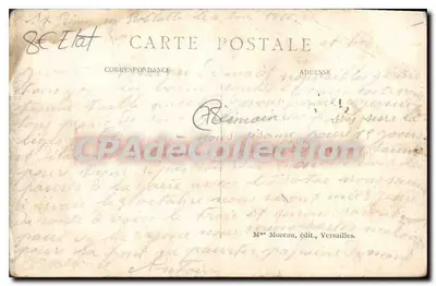 Versailles — Rue de Satory — Mme Moreau, wyd., Versailles — Rewers