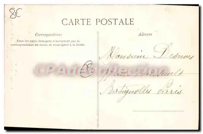 Versailles - Ogród Petit Trianon. Most Prunier — wydawca Larcharts & Cie, nr 139 — Rewers