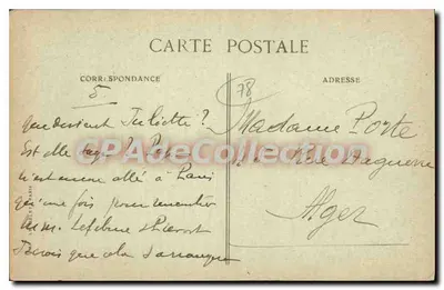 Versailles — Hotel Rezerwów — Starsza Prefektura — Skonfiskowany, aby przyjąć delegatów Niemieckich — Rewers