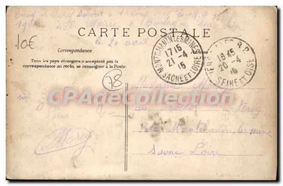 Versailles — Dom Starszych i ulica Duplessis — E.L.D. nr 18 — Rewers