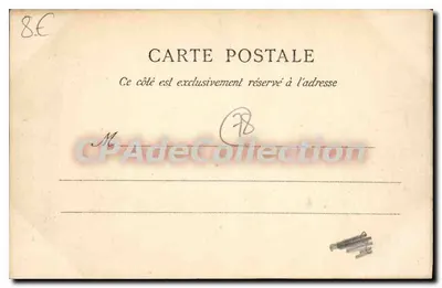 Versailles — Escola Militar de Artilharia e de Engenharia — J. D. e Cie, Paris — Verso