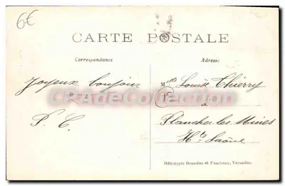 Versailles — Brama 1 Génie — Héliotypie Bourdier et Faucheux, n°28 — Rewers
