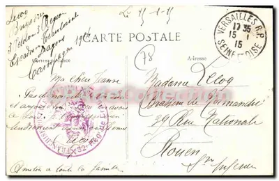 Versailles — Porta Saint-Antoine — Editora CPAP, n° 174 — Verso
