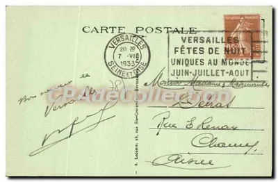 Versailles — Plac Hoche i Statua Generała Hoche — A. L. — Rewers