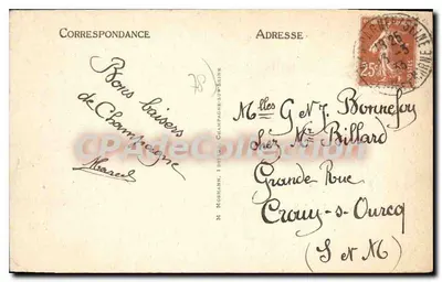 Champagne-sur-Seine — Rua da Celle — M. Mosmann, editor, n°9 — Verso