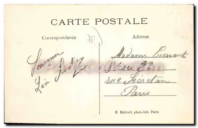 Vale de CHEVREUSE — Vista Panorâmica de St-RÉMY tirada do Claireau — E.M. — Verso