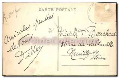 Méricourt (S.-et-O.) - Saída da Écluse — Foto Ed. Laverge, Vernon — Verso