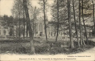 Élancourt (S.-&-O.) — Vista geral do Orfanato da Assunção — Coleção do Restaurante Renard