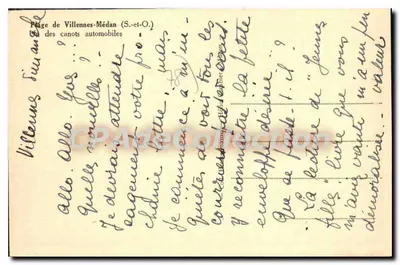 Pływa z Villennes-sur-Médan — Samochodowe łódki — wydawca Cim — Rewers