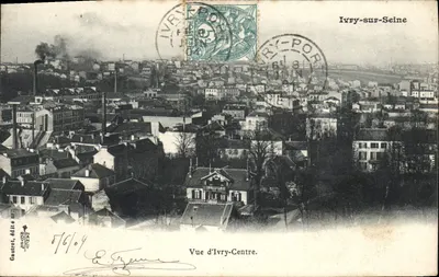 Ivry-sur-Seine — Vista de Ivry-Centro — Gautrot, editor n° 76/104