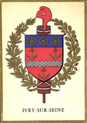 Ivry-sur-Seine — blason municipal — editor R. Louis, n° 94