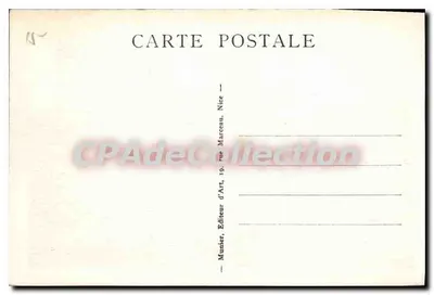 Antibes — Os Velhos Muros — Munier, Editor de Arte, Nice — Verso
