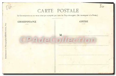 Antibes — Ogólny widok między skałami — Kolekcja Artystyczna, n°610, fot. Giletta, Nice — Rewers