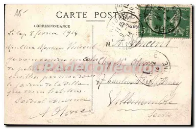 Antibes — The Old Districts — Berger et Cie, Place, Antibes — Back