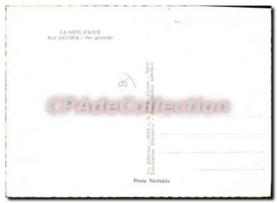 Antibes — Widok ogólny — Wydawnictwo Côte d'Azur, nr 8913 — Rewers