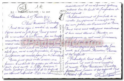 Beaulieu-sur-Mer — O porto — Edições S.E.P. n° 3-2 — Verso