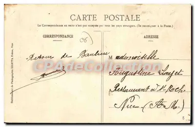 Beaulieu - Etude artistique (Pins maritimes) - Wydawnictwo Giletta, fot. Nice — Rewers
