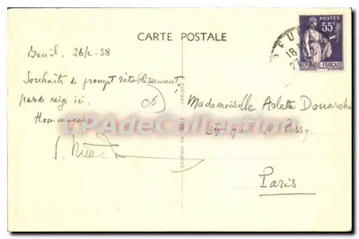 Beuil (A.M.) — O Hotel do Mont Mounier (Alt. 1800 m.) — Édition de l'Antibes — Verso
