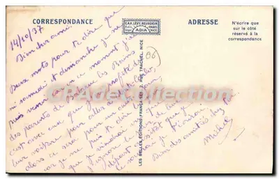 CANNES — O Monumento aos Mortos — Adia, n°106 — Verso