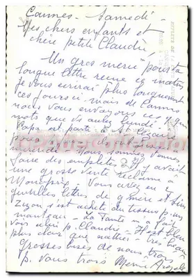 Cannes — Widok Promenady Anglijskiej — Wydawnictwo La Cigogne — Rewers