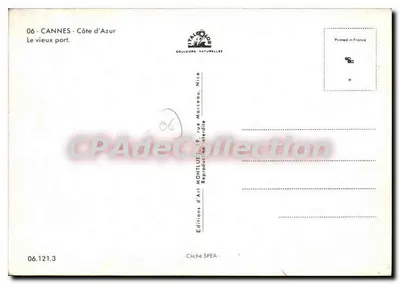 칸 - 오래된 항구 — Éditions d'Art Montluçon, 시리즈 06 — 뒷면