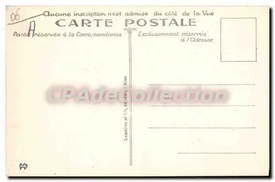 Le Touët de l'Escarène — vista do vilarejo encaixado entre montanhas — Lemaitre & Cie, Nice, n° 06 — Verso