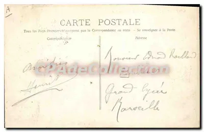 Golfe-Juan (R.M.) - Visão do cais — editor Maillard, n° 34 — Verso