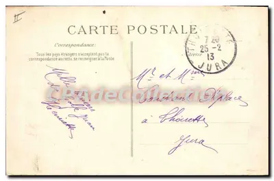 Golfe Juan — Vista General del Puerto, tomada desde el Muelle — Editor E.P.D., n° 2419 — Reverso
