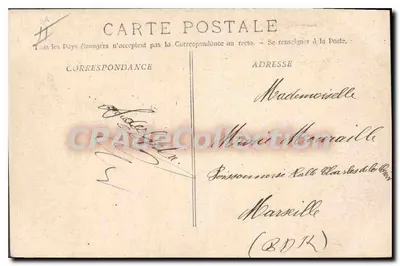 Golfe-Juan (A.M.) — Muelle, canoas de la Escadre — Editor Maillien, n° 641b — Reverso