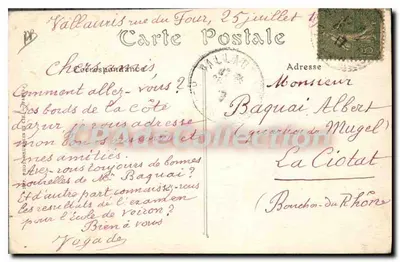 Golfe Juan (Alpes-Maritimes) — Komurowa pamiątka z wylotu Napoleona I z wyspy Elba — ND. Fot. — Rewers
