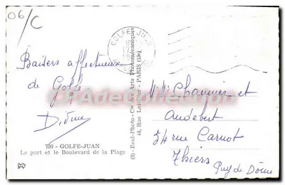 Port Golfe-Juan — widok z golfa — wydawca Cap — Rewers