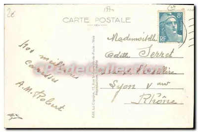 Golfe-Juan — Vista generale — Vista su Juan-les-Pins e il Faro della Garoupe — Editore: La Cigogne, 15 Rue St-Charles-de-Paule - Nice — Verso