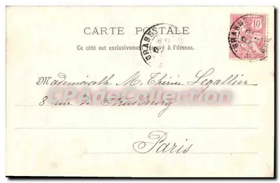 Grasse - Il Castello dell'Acqua — P. L. Maillan, editore, Cannes, n°166 — Verso