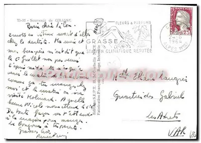 Grasse — panoramische uitzicht en markt — Uitgaven S.E.P.T. Bd Garbella — Achterkant